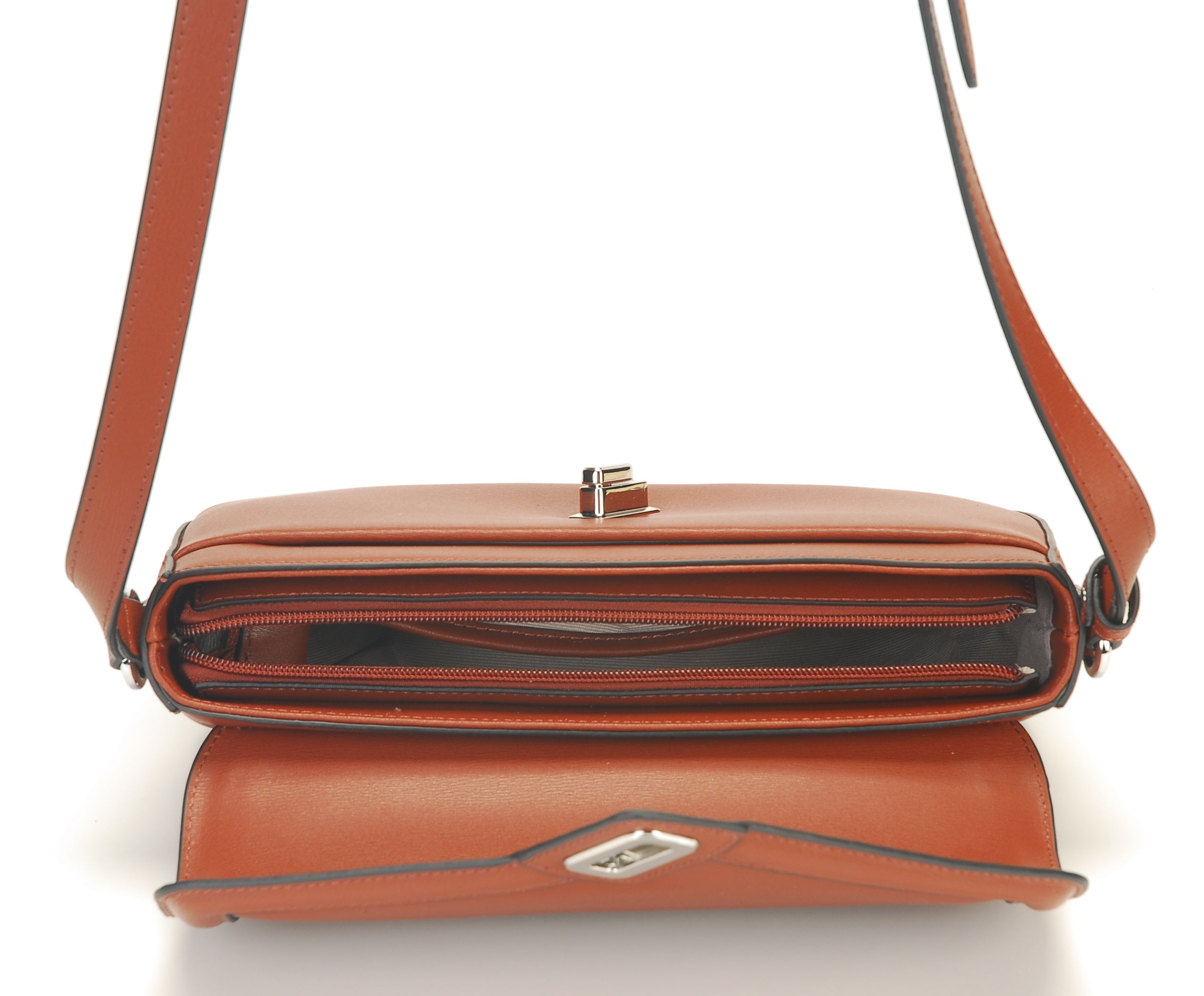 Sac travers Suzanne croute de cuir