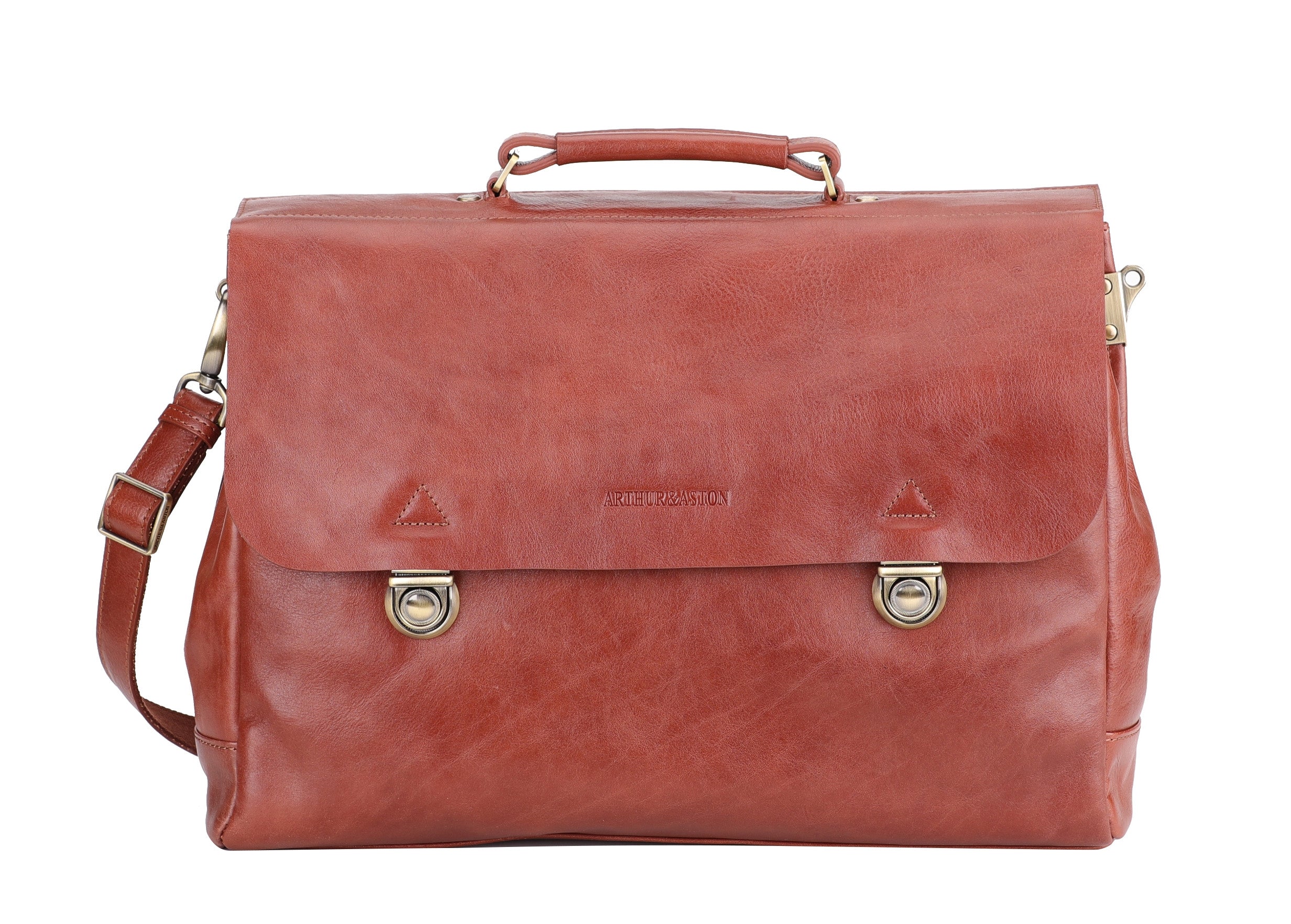 Sergio vegetable cowhide leather briefcase