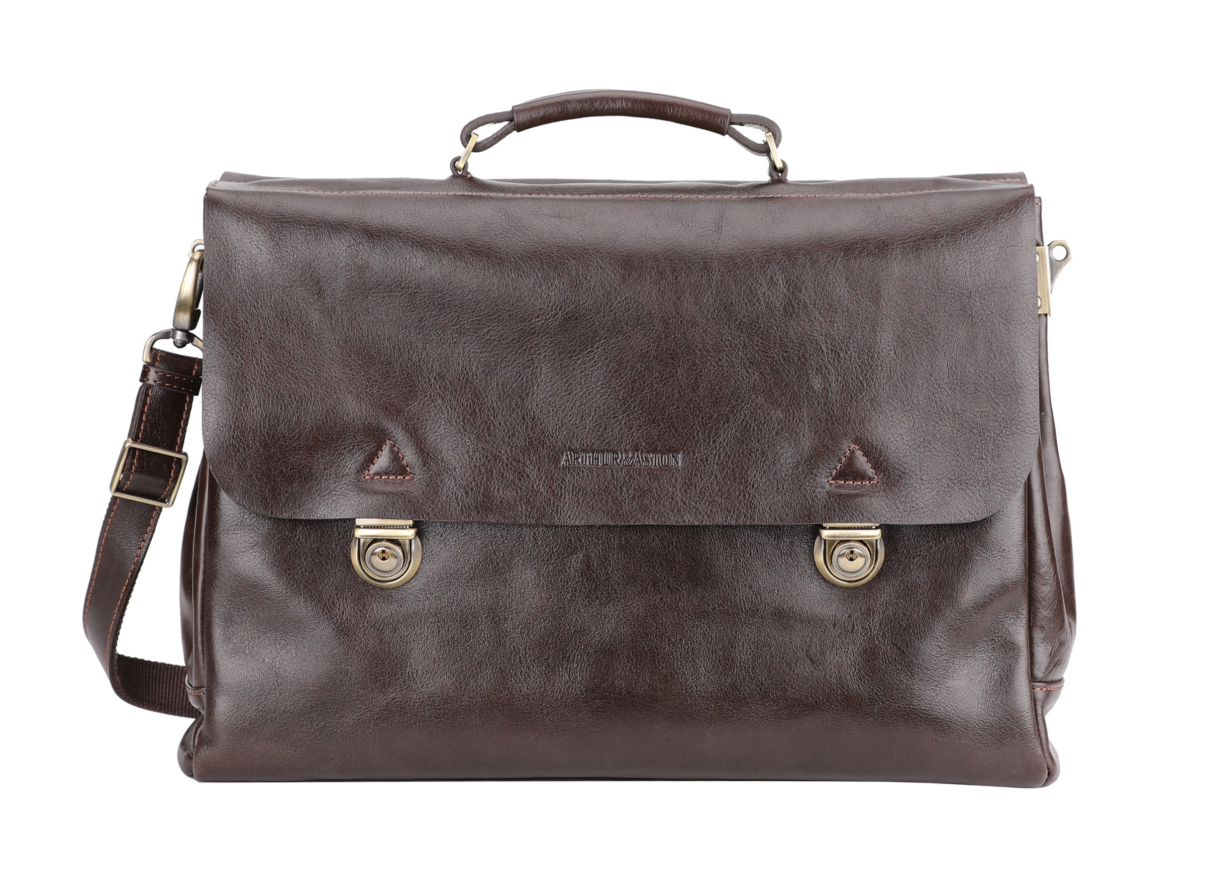 Sergio vegetable cowhide leather briefcase