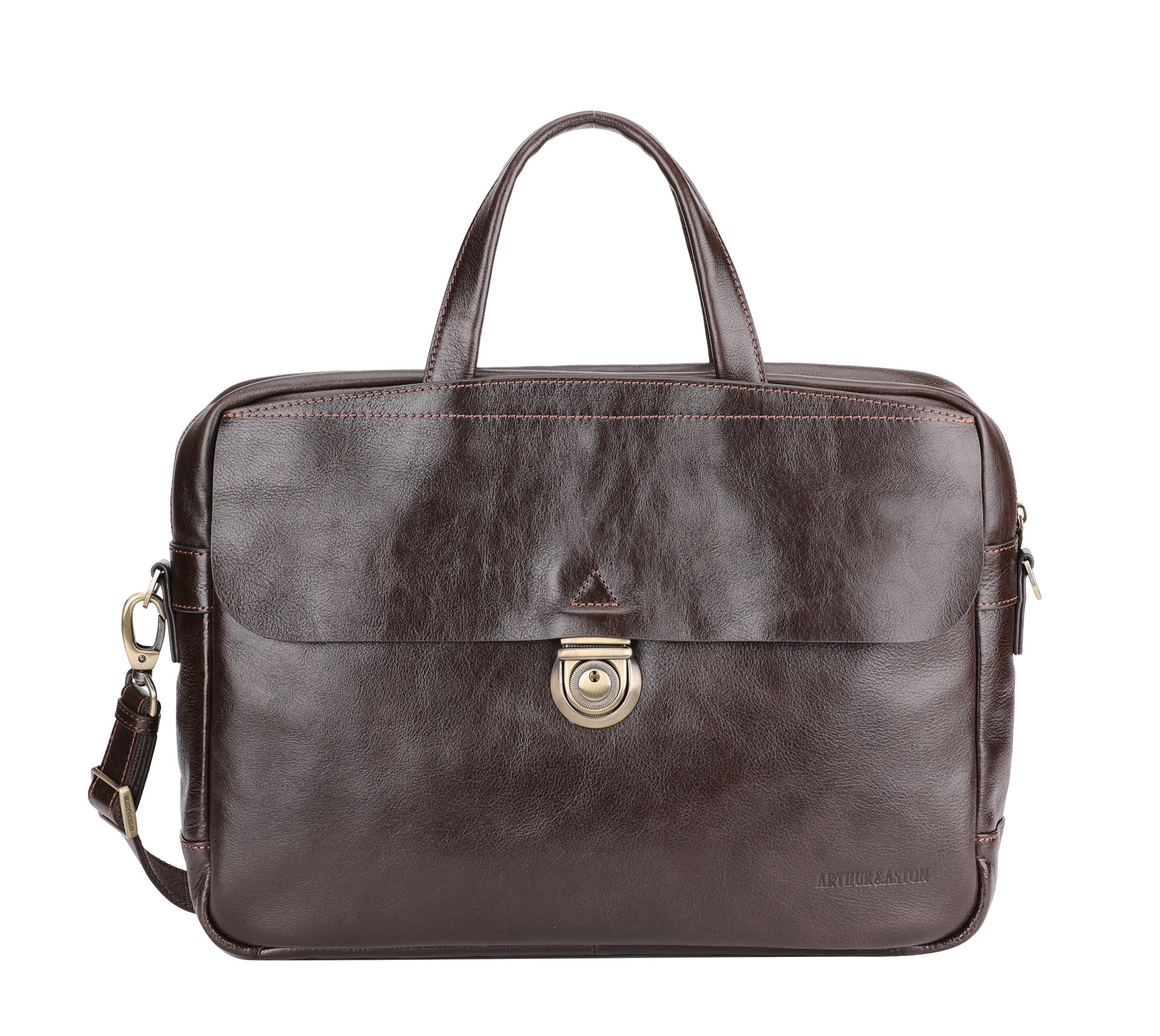 Sergio vegetable cowhide leather briefcase