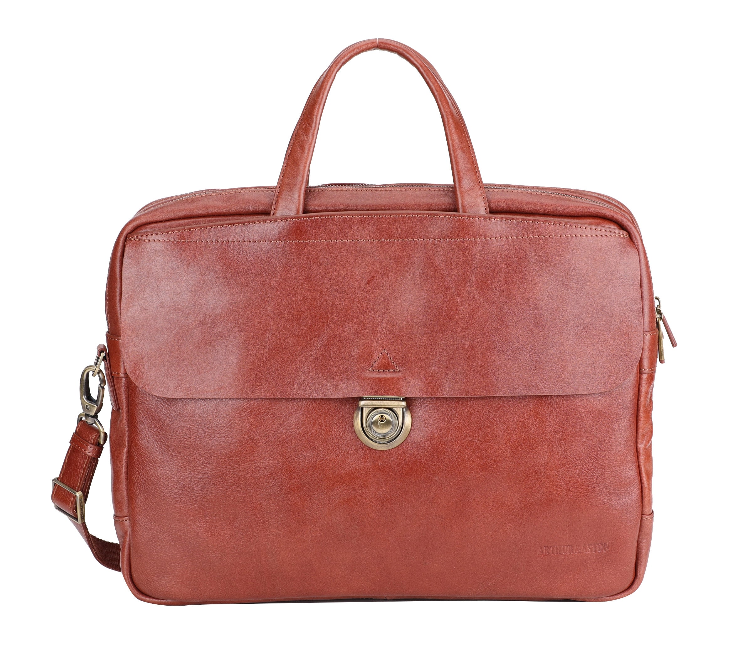 Sergio vegetable cowhide leather briefcase