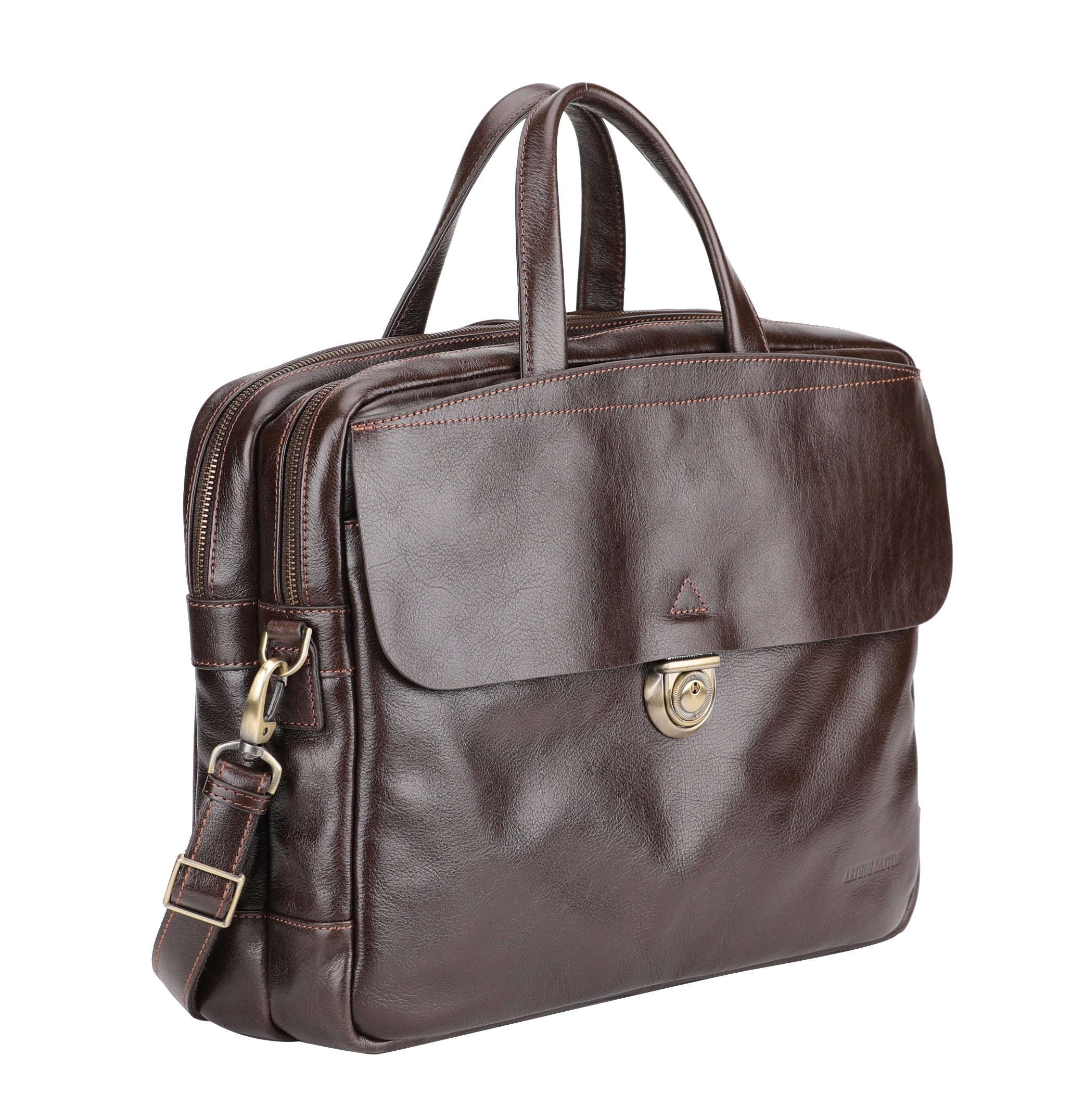 Sergio vegetable cowhide leather briefcase