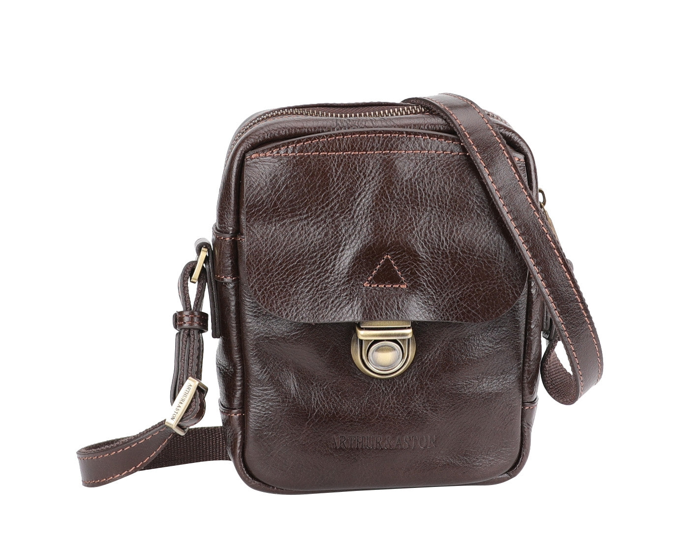 Sergio crossbody bag in vegetable cowhide leather