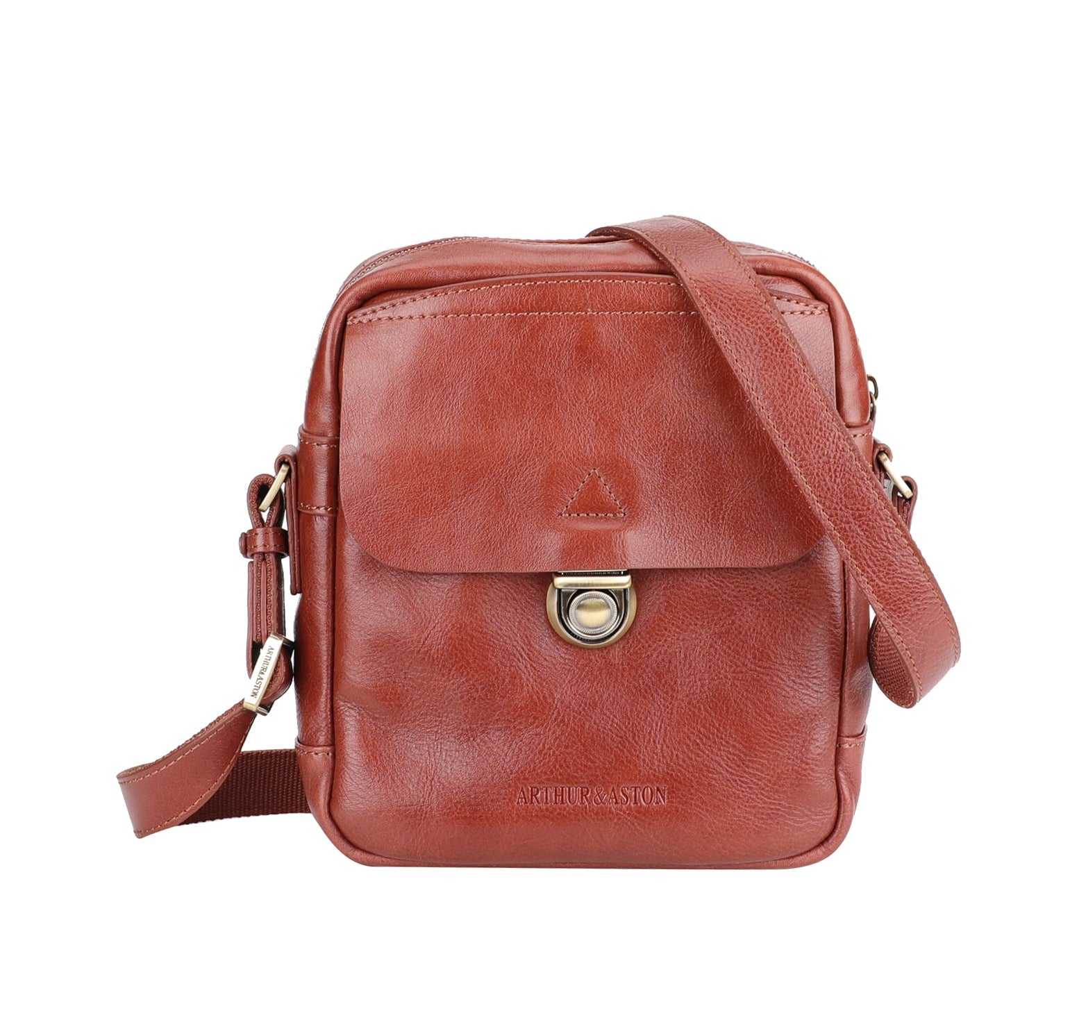 Sergio crossbody bag in vegetable cowhide leather