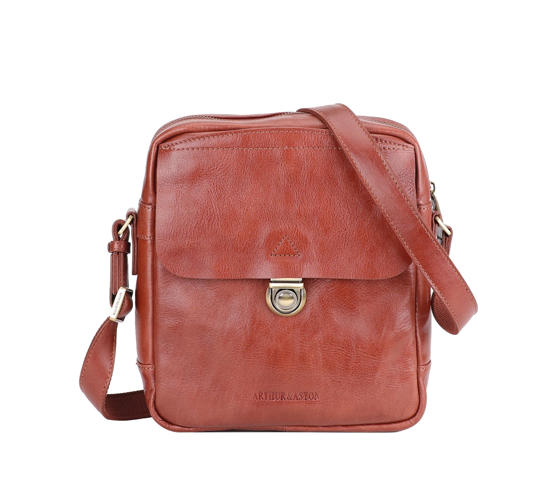 Sergio crossbody bag in vegetable cowhide leather