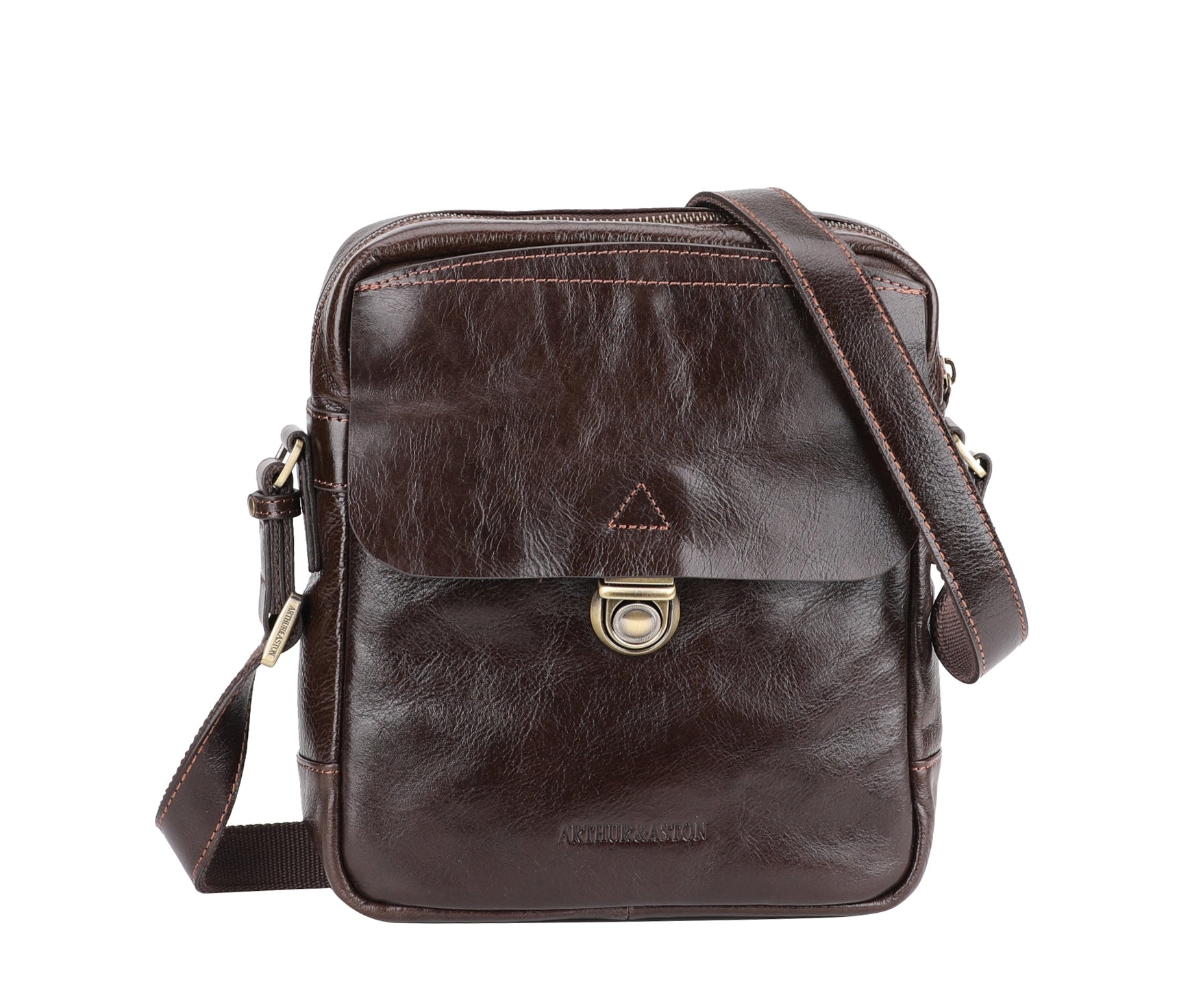 Sergio crossbody bag in vegetable cowhide leather