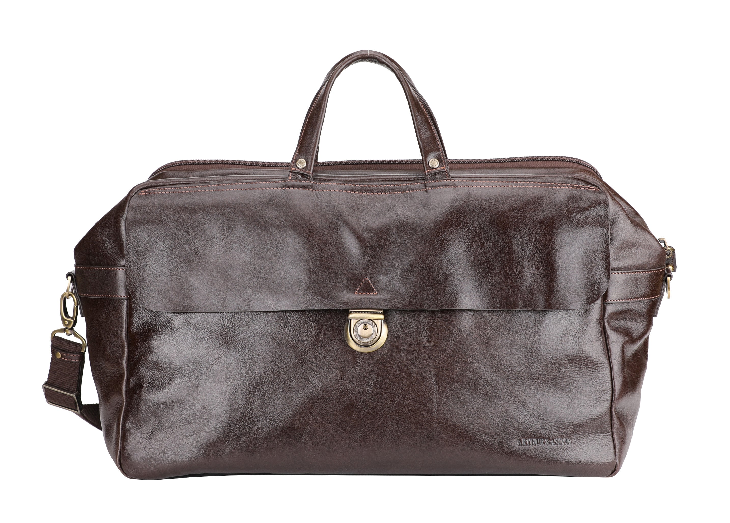 Sergio travel bag in vegetable cowhide leather