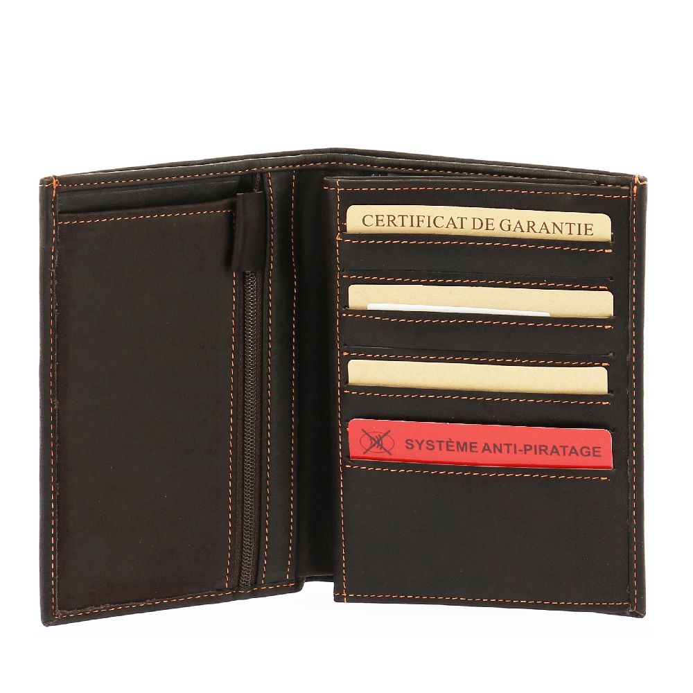 Louis oiled leather wallet