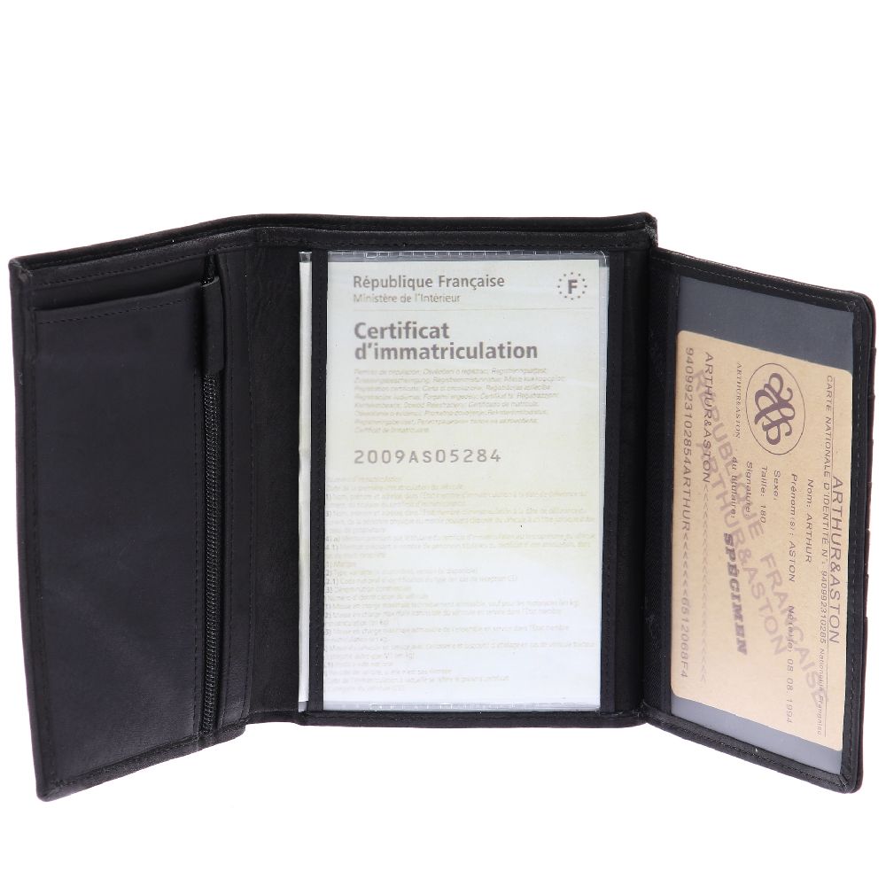 Louis oiled leather wallet